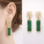 Emerald Green Luxury Drop Earrings