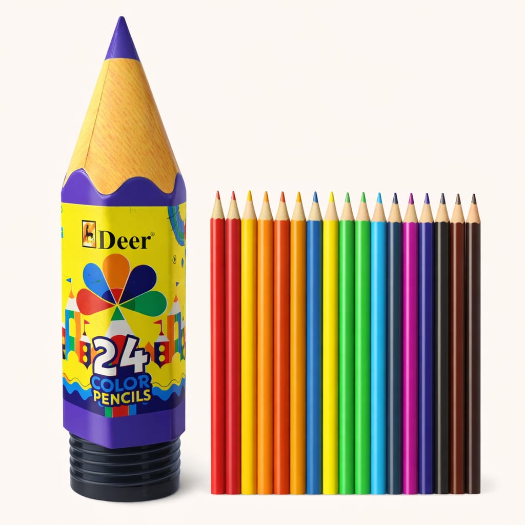 WhatsApp Image 2026-02-14 at 11.55.32 PM Deer 24 Color Pencils Set - Image 1