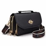 Premium Black Crossbody Handbag – Stylish Ladies Shoulder Bag