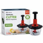 INBODI Manual Vegetable Cutter 1.5L – Speedy Hand Press Food Chopper