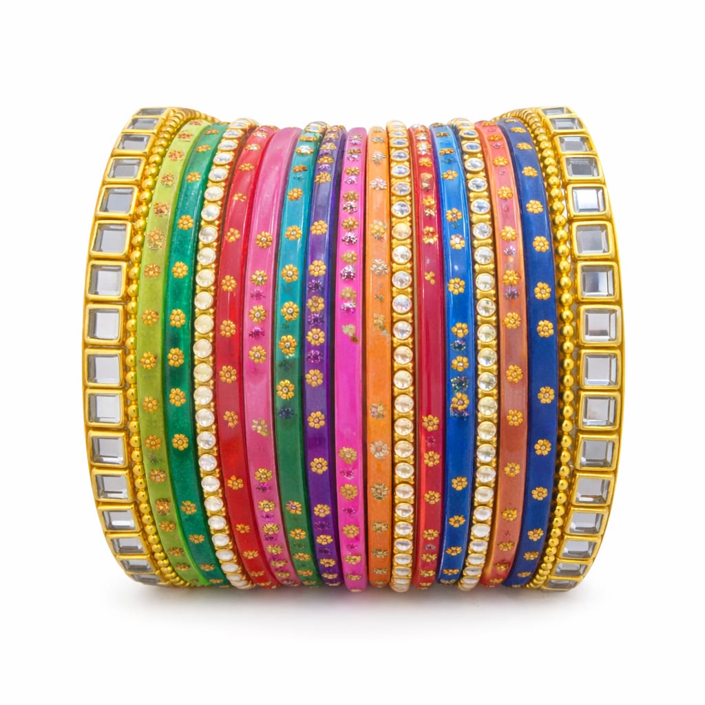 WhatsApp Image 2026-03-13 at 3.04.15 PM Colorful Traditional Bridal Bangles Set - Image 1